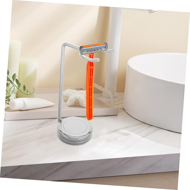 NOLITOY Shaving Brush Holder Stand For Safety Razors Soft Bristle Protection Organizer Black - Image 5